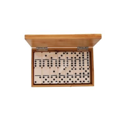 Domino Set in Bamboo Box