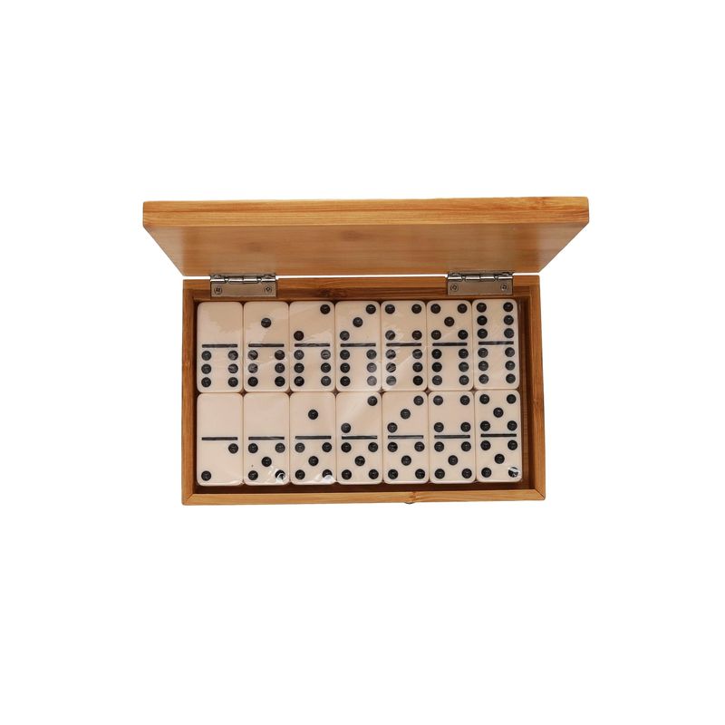 Domino Set in Bamboo Box