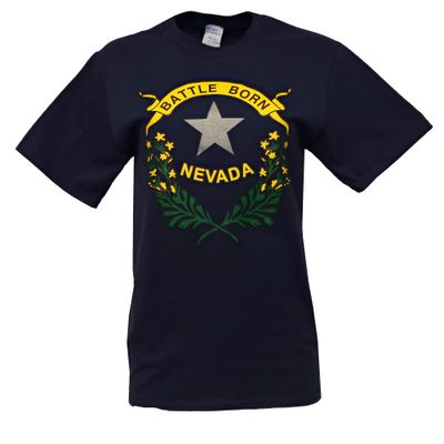 Battle Born Short Sleeve Shirt | Navy