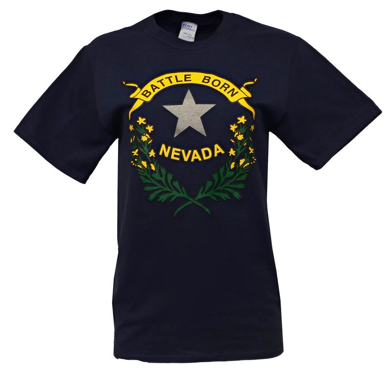 Battle Born Short Sleeve Shirt | Navy