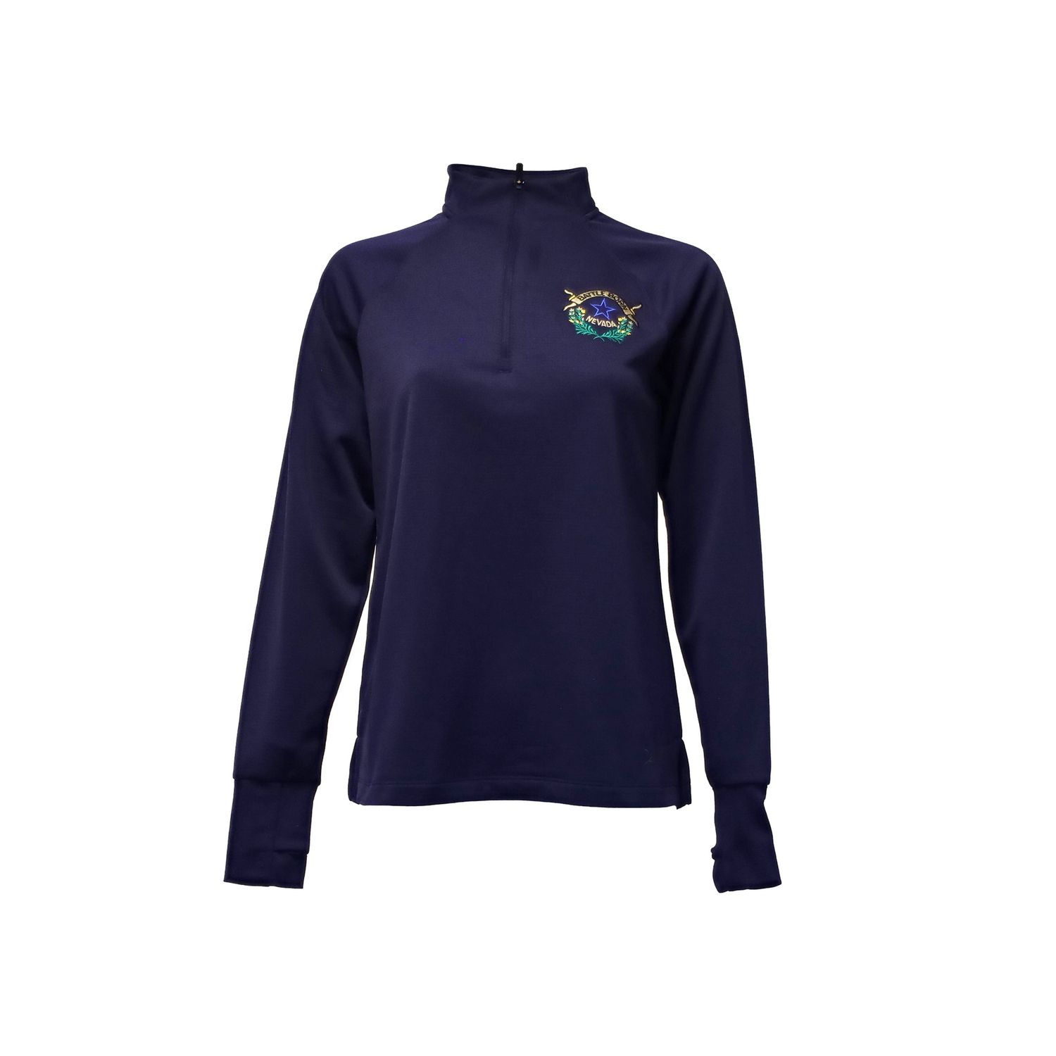 Women's Battle Born Quarter Zip | Navy, Size: Small