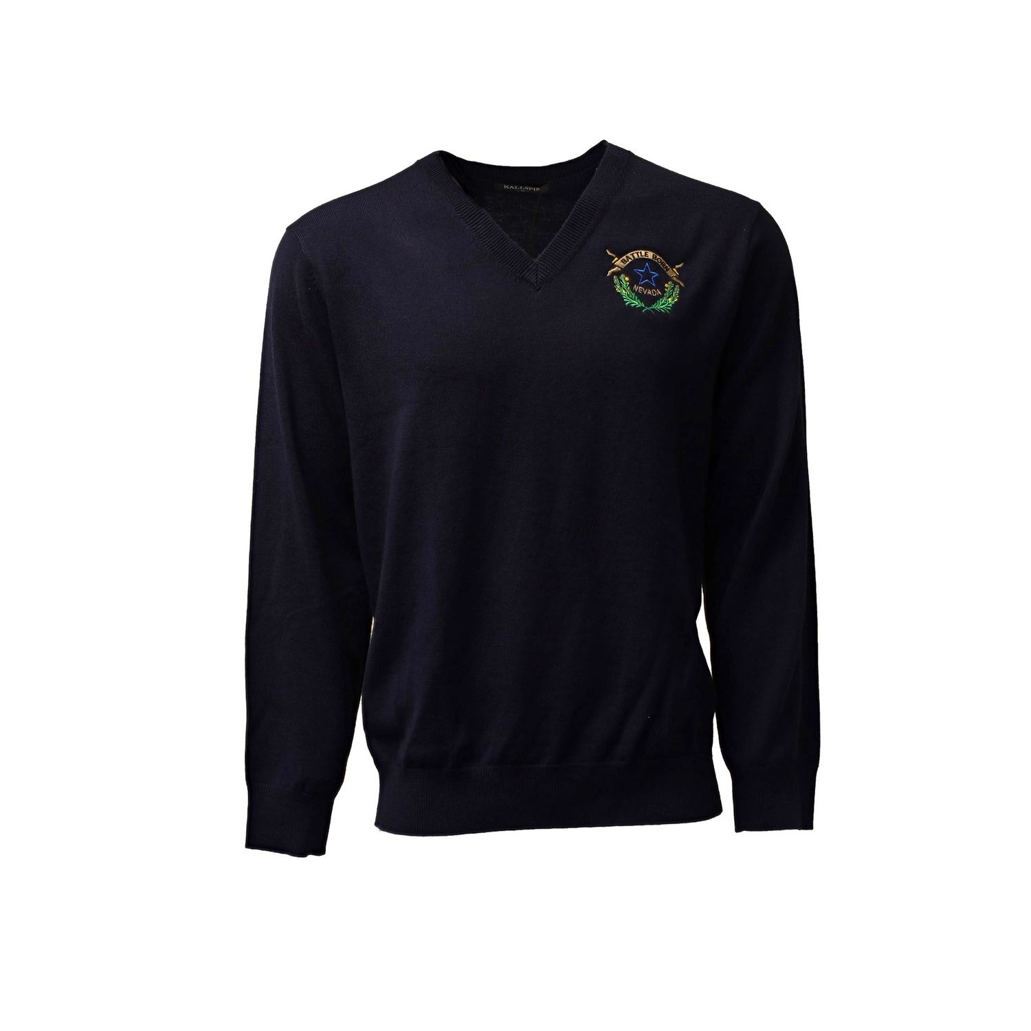 Battle Born V-Neck Sweater | Navy