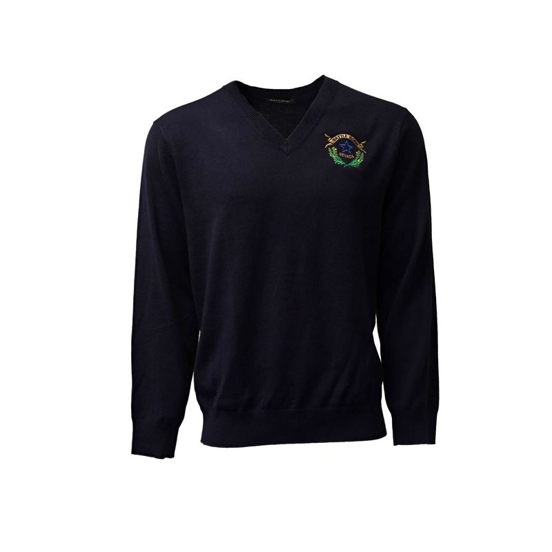 Battle Born V-Neck Sweater | Navy