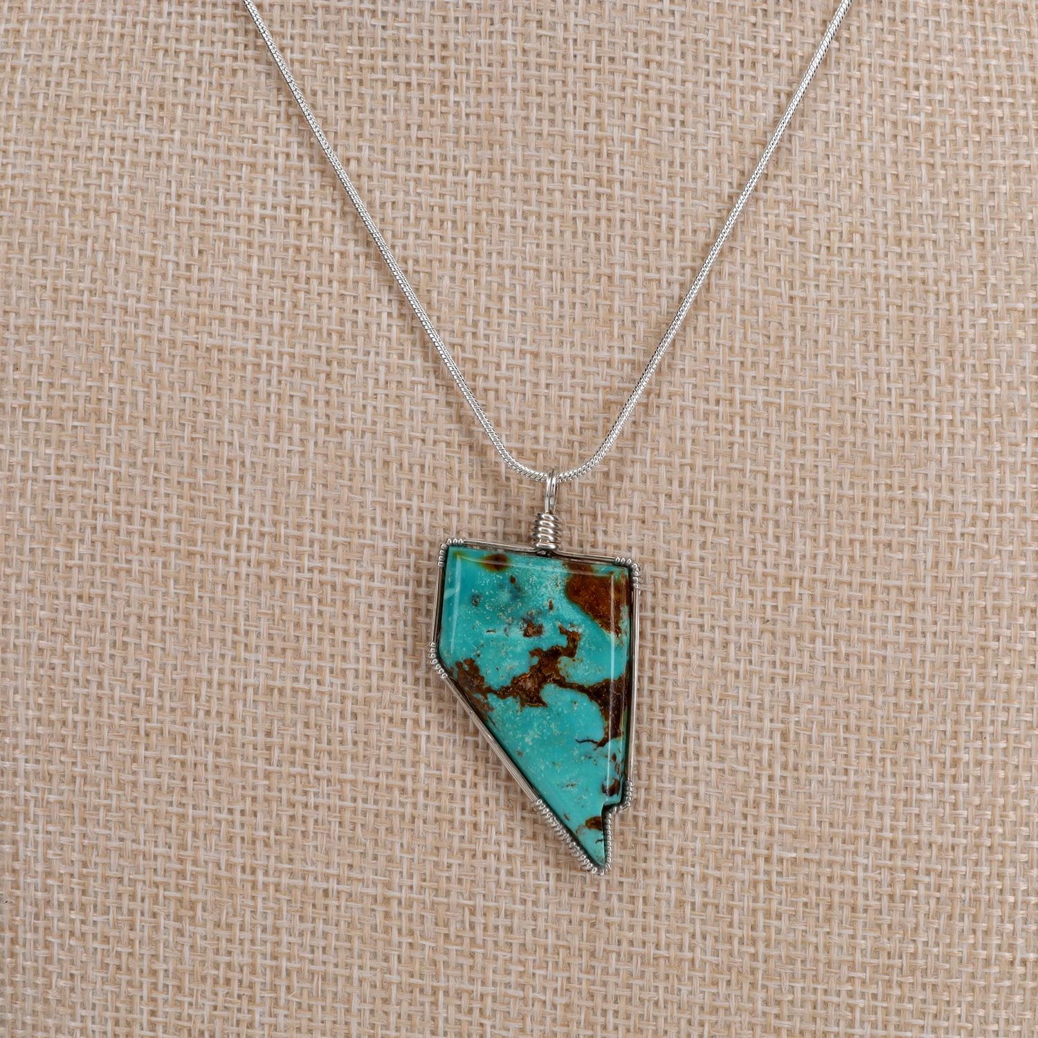 Nevada Shaped Turquoise | 18" Chain