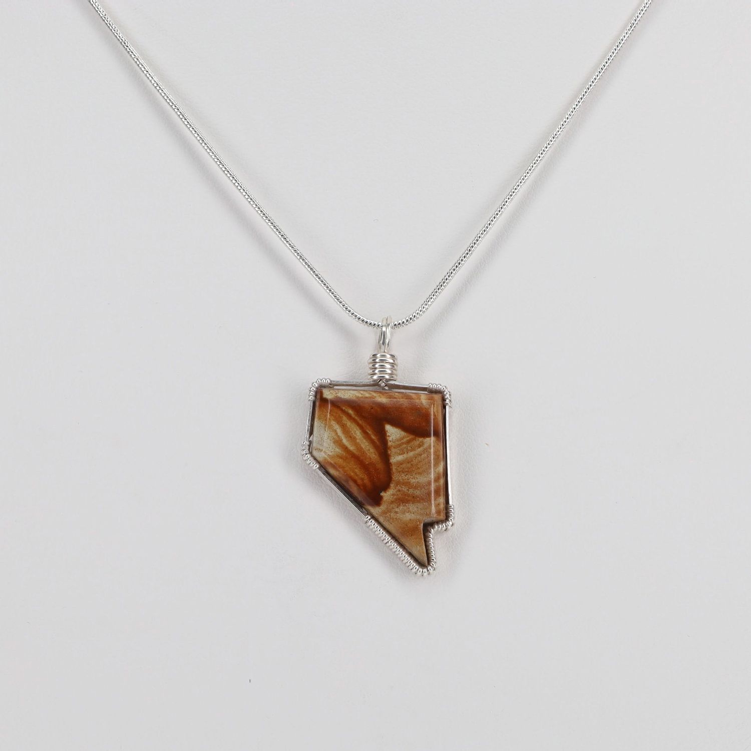 Picture Jasper Pendant | 18" Chain