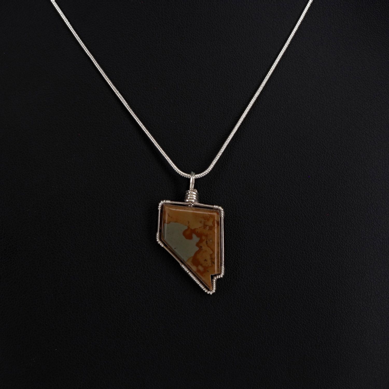 Picture Jasper Necklace | 18" Chain