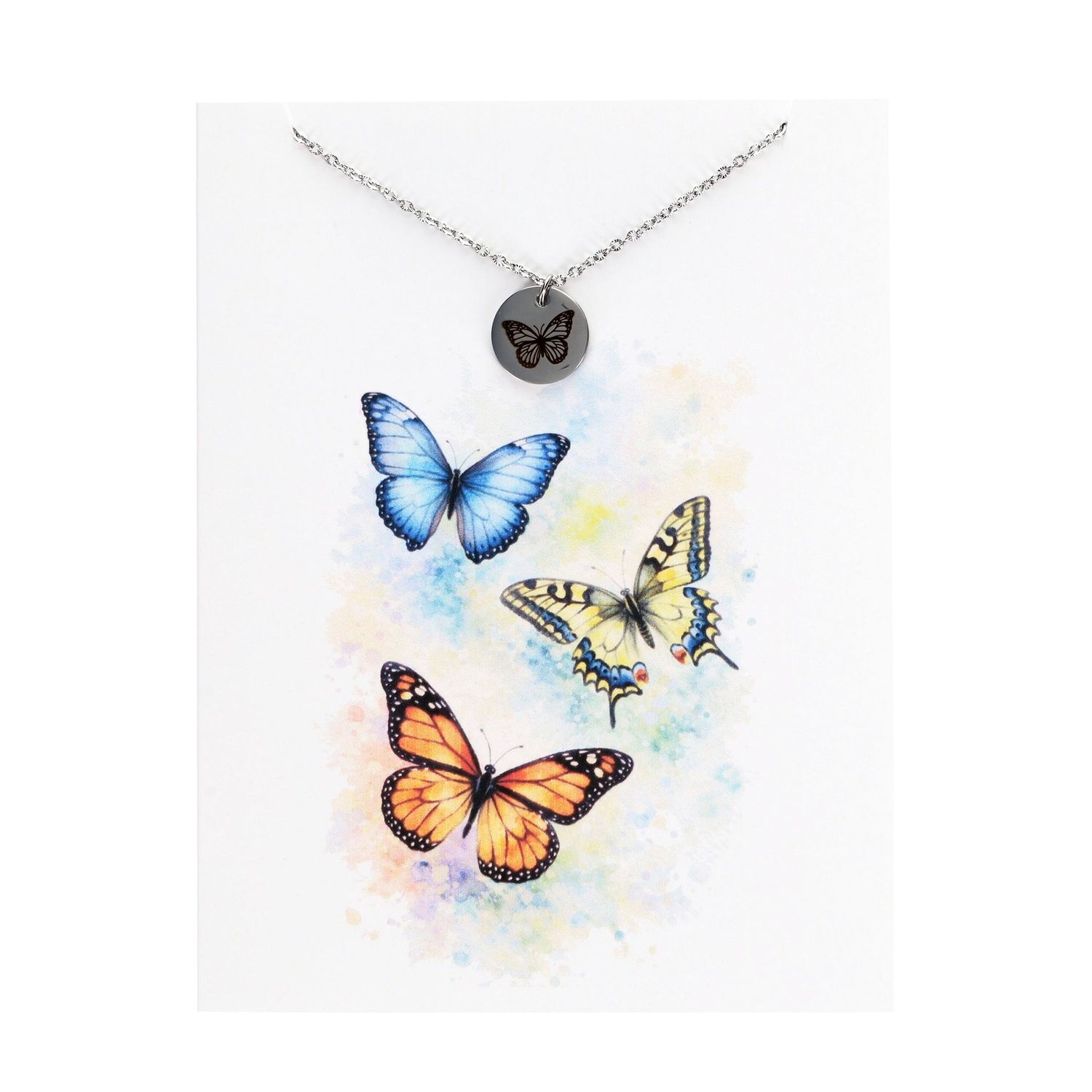 Butterfly Necklace Greeting Card
