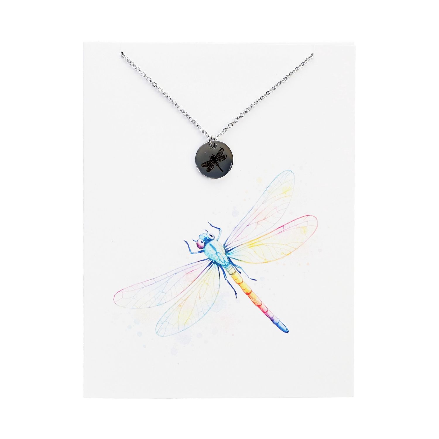 Dragonfly Necklace Greeting Card