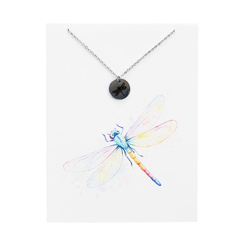 Dragonfly Necklace Greeting Card