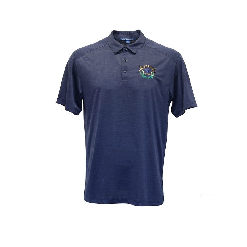 Battle Born Performance Polo | Blue Navy