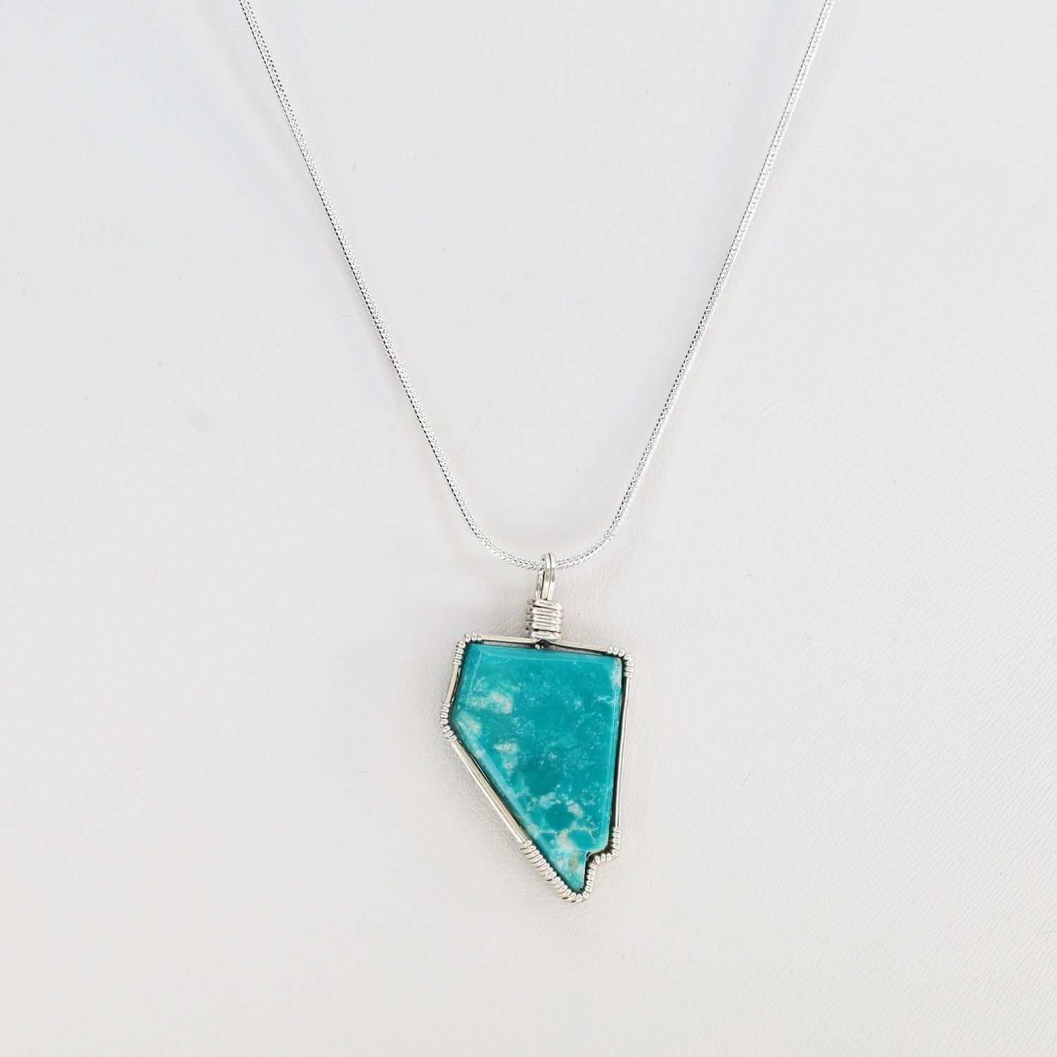 Fox Mine Turquoise Pendant | 18" Chain