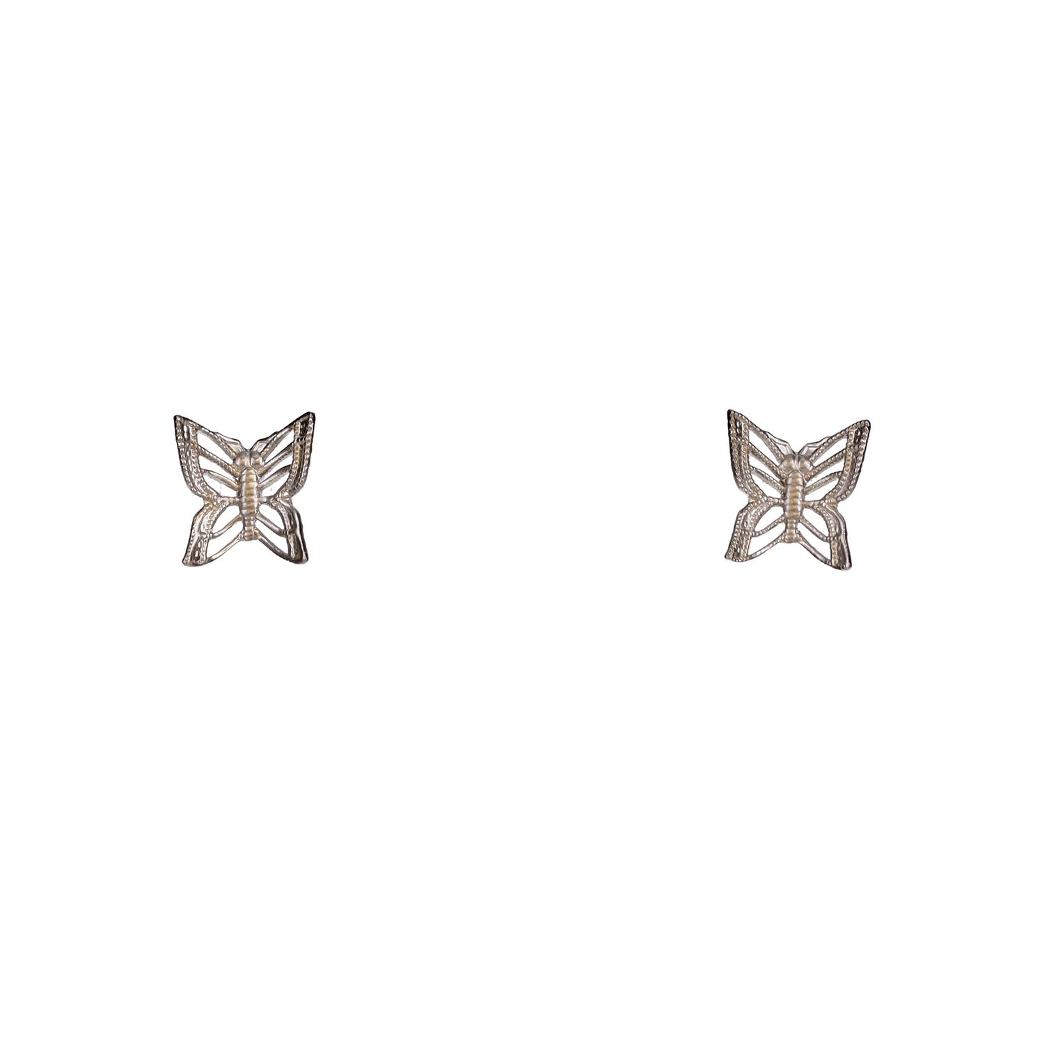 Filigree Butterfly Wings Post Earrings