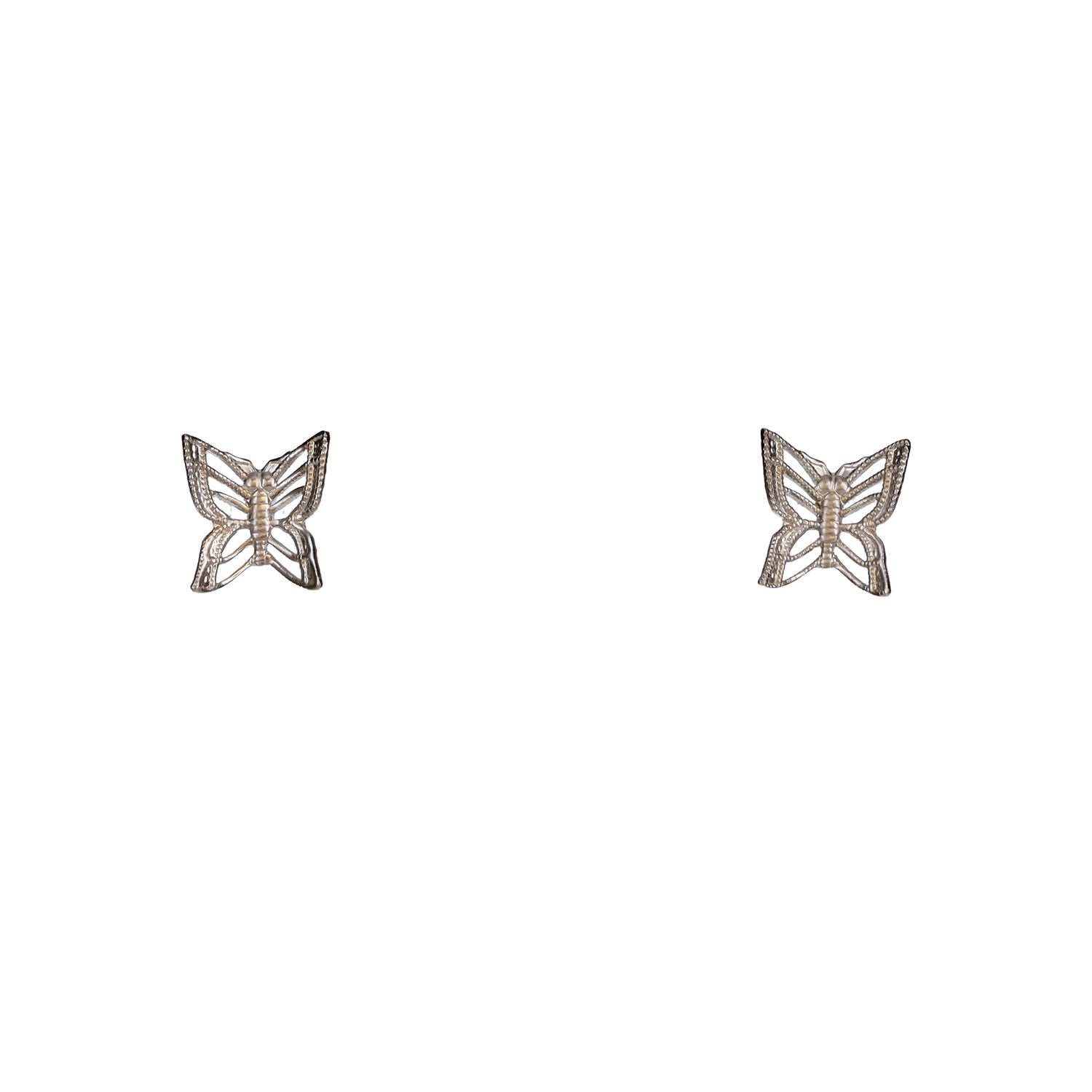 Filigree Butterfly Wings Post Earrings