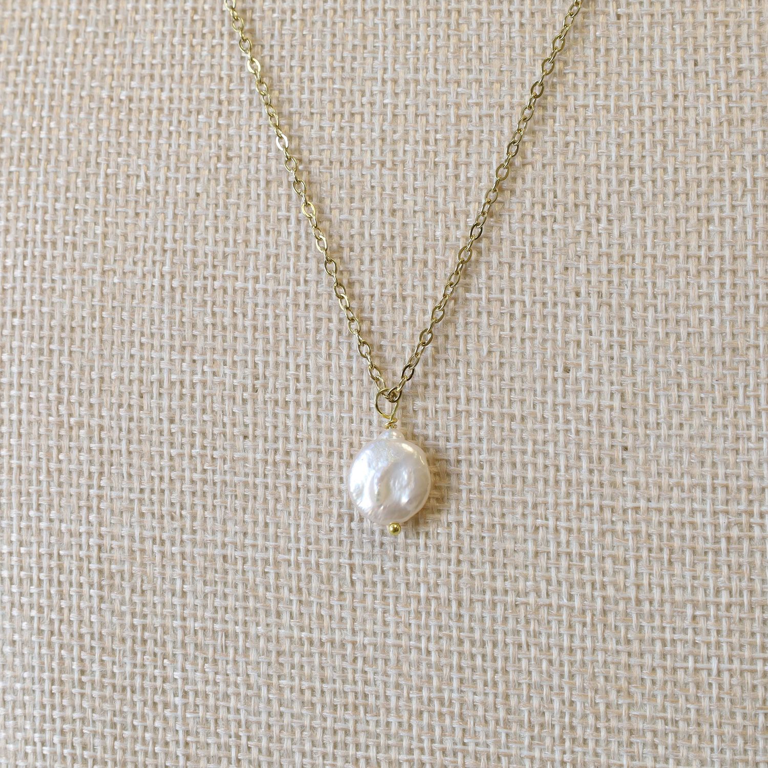 Pearl Coin Necklace