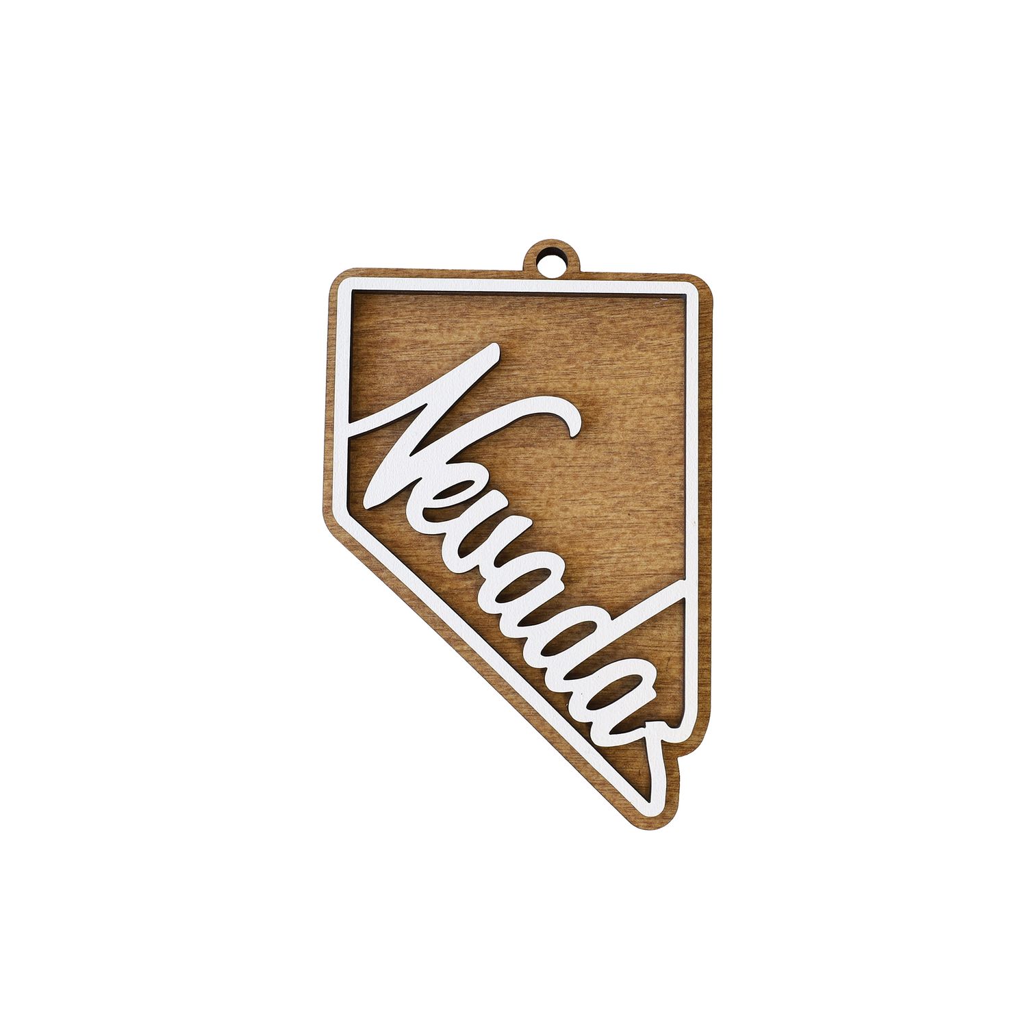 Wood Nevada Ornament