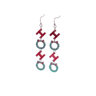Ho Ho Holiday Dangle Earrings