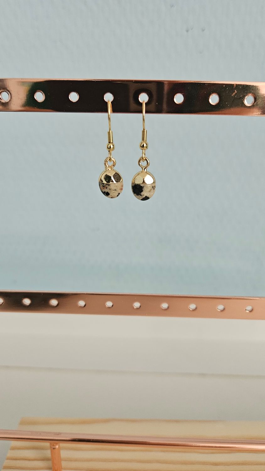 Dalmatian Jasper Earrings