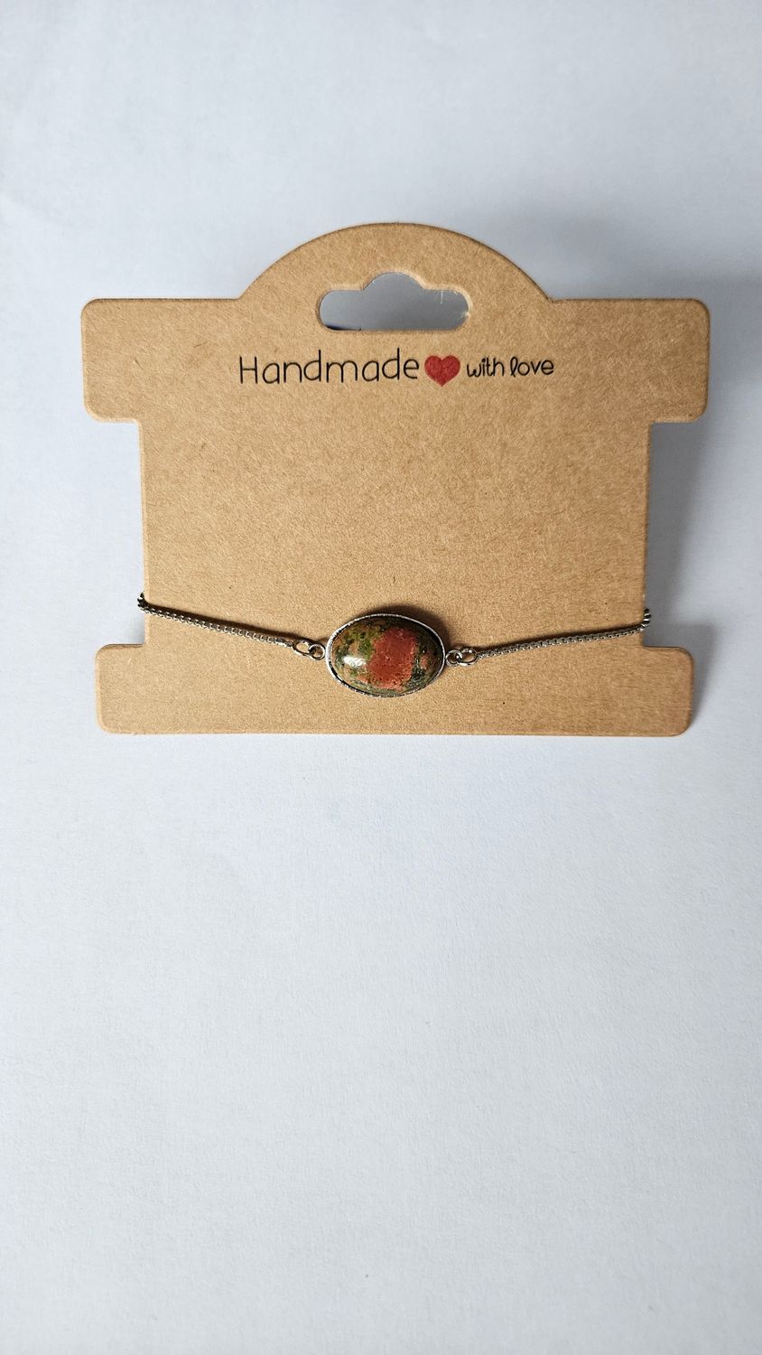 Unakite Bracelet – Balance and Inner Growth 💚🩷