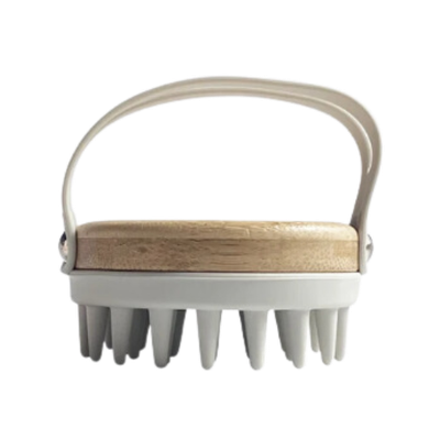 Massage bamboe borstel - Grijs