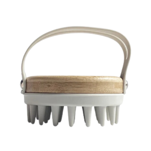 Massage bamboe borstel - Grijs