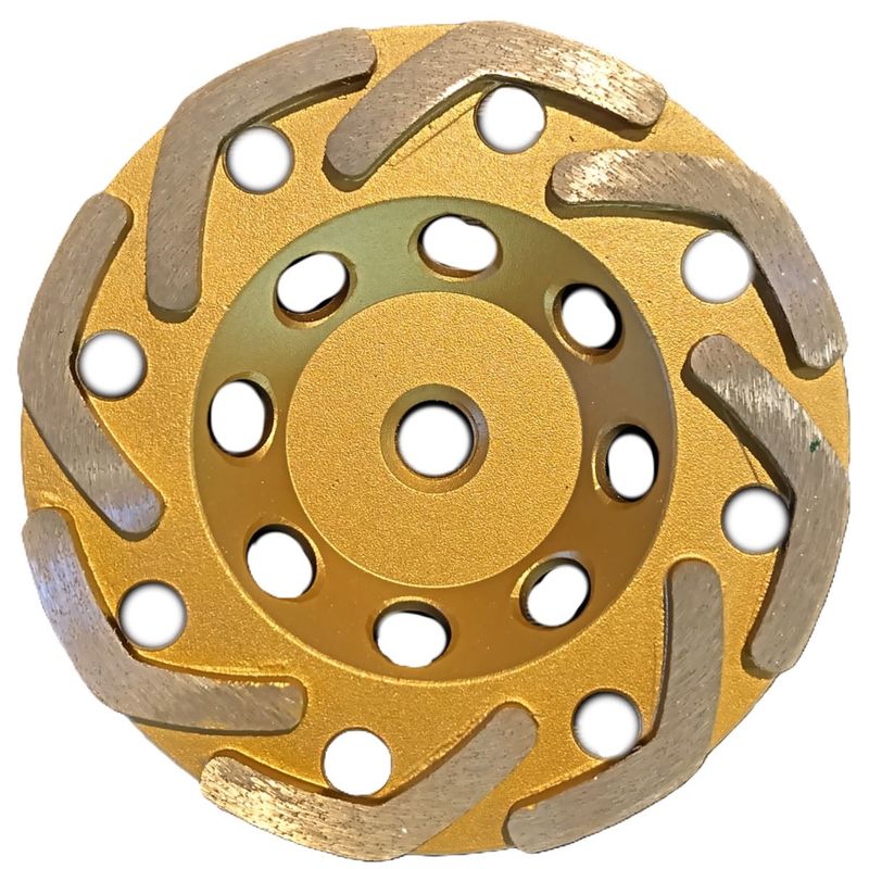 125mm M14 Bore 120# Super Soft Bond Concrete Grinding Cup Wheel (Fan Segment)