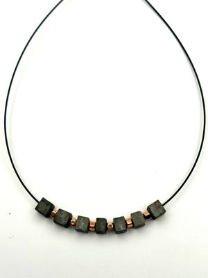 Gun Black Copper Square
