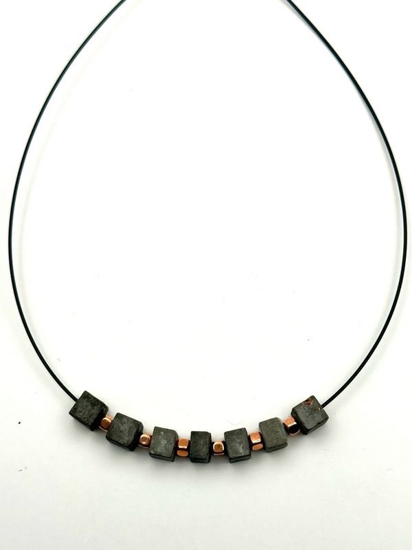 Gun Black Copper Square