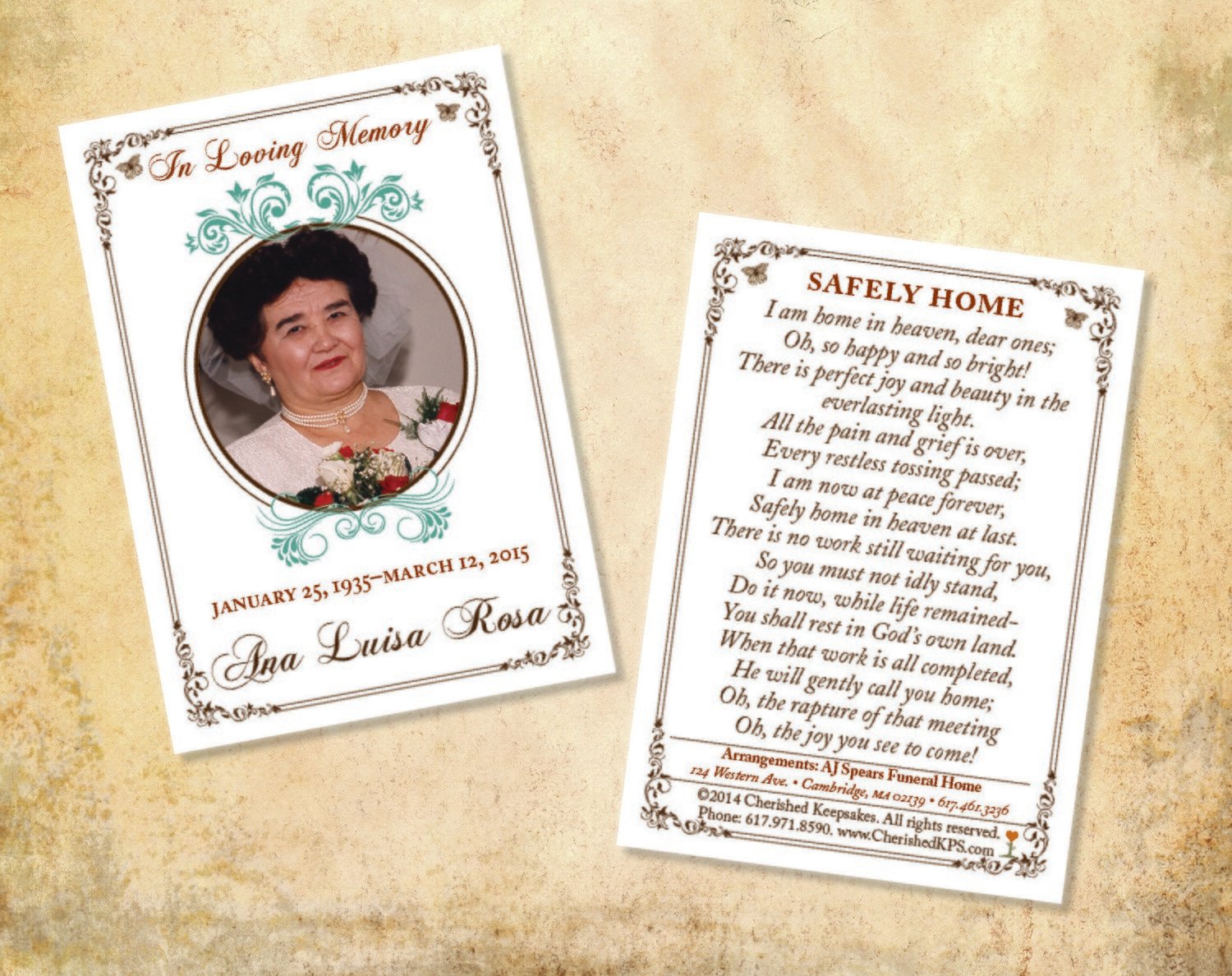 Wallet sized laminated prayer cards blissful collection