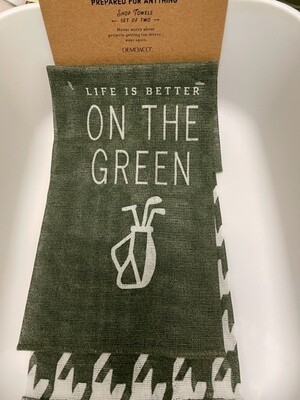 On The Green Towel