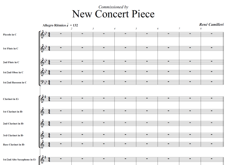New Concert Piece - Composition Request