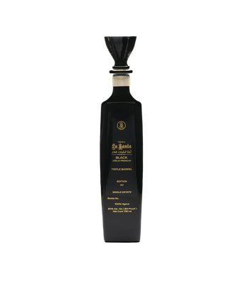 TEQUILA LA SANTA BLACK AÑEJO TRIPLE BARRICA