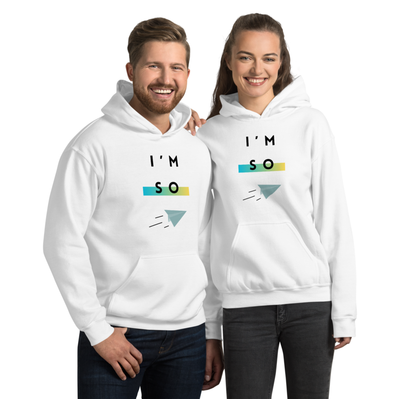 Unisex I&#39;m so Fly Hoodie - White