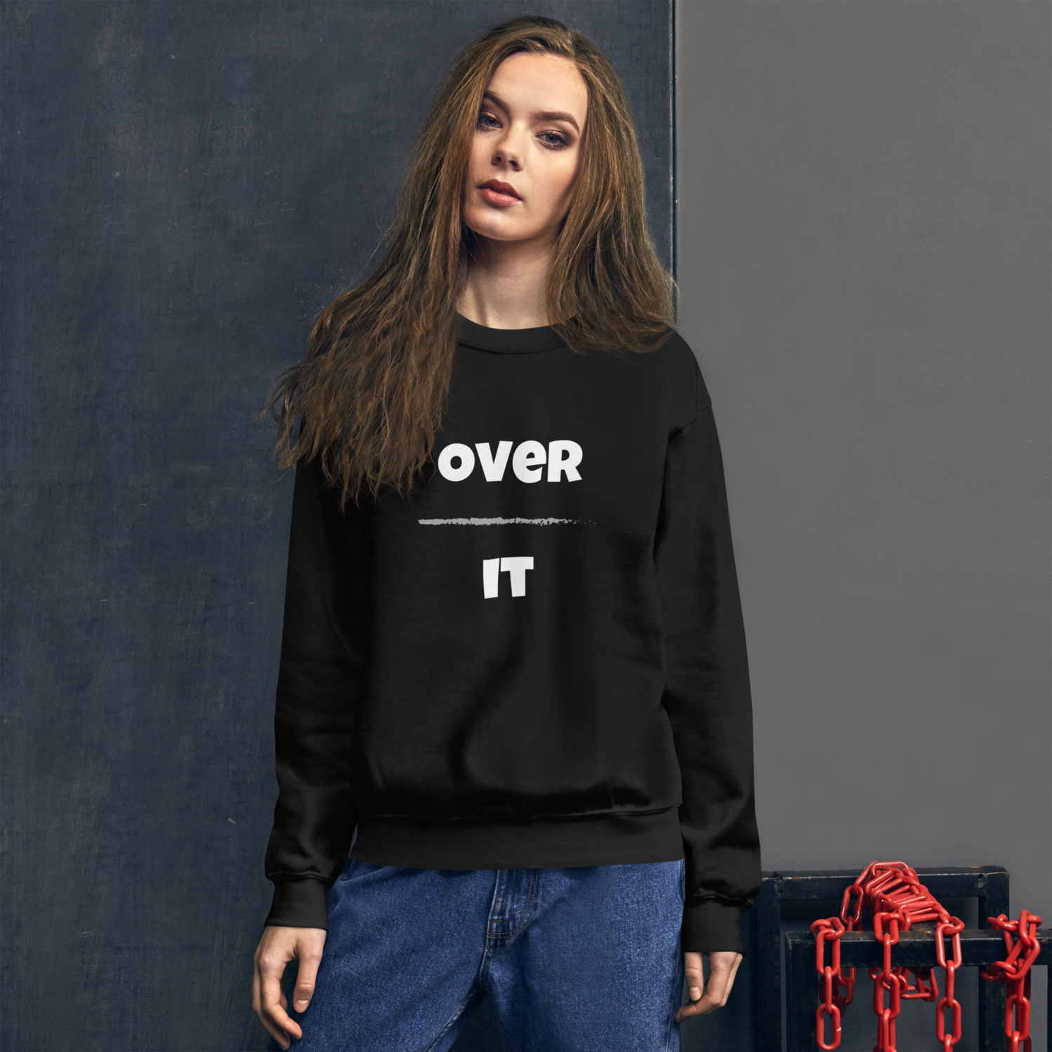 Unisex Over It Sweatshirts - Dark