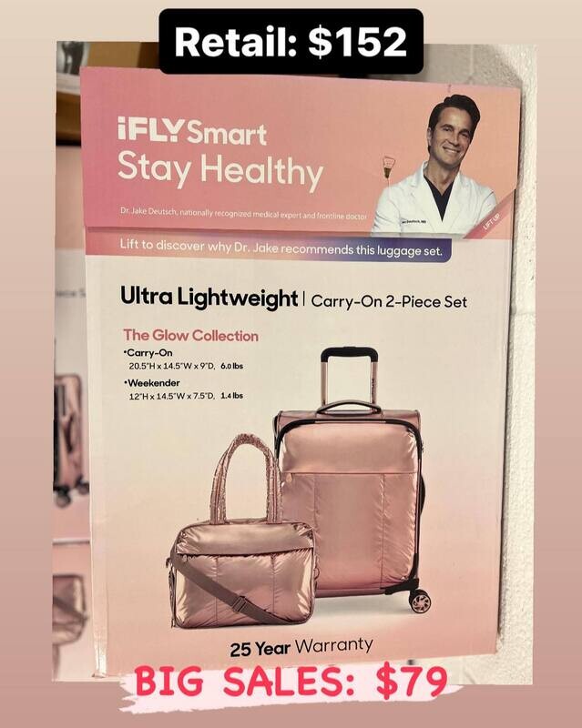 Beautiful lightweight ifly luggage 2 pieces