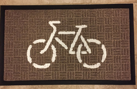 Doormat (White on Beige)