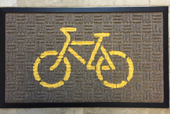 Doormat (Yellow on Beige)