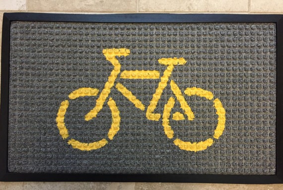 Doormat (Yellow on Gray)