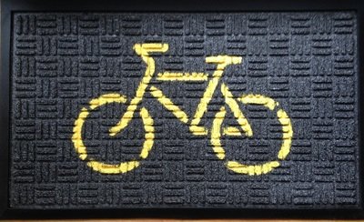 Doormat (Yellow on Black)