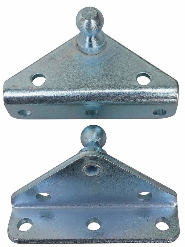 Angled Lift Support Bracket Outside Mount - 10mm Ball Stud -