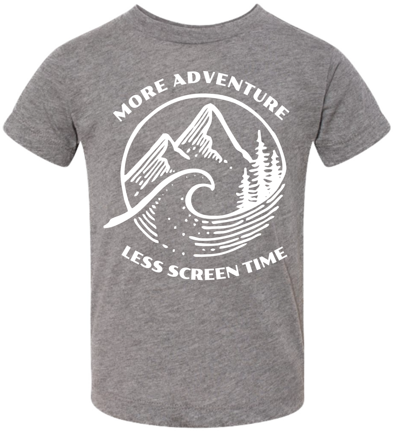 MORE adventure LESS screentime Tee $35, Toddler