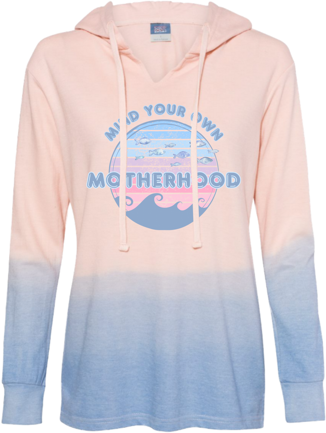 Mind Your Own Motherhood hooded long sleeve shirt