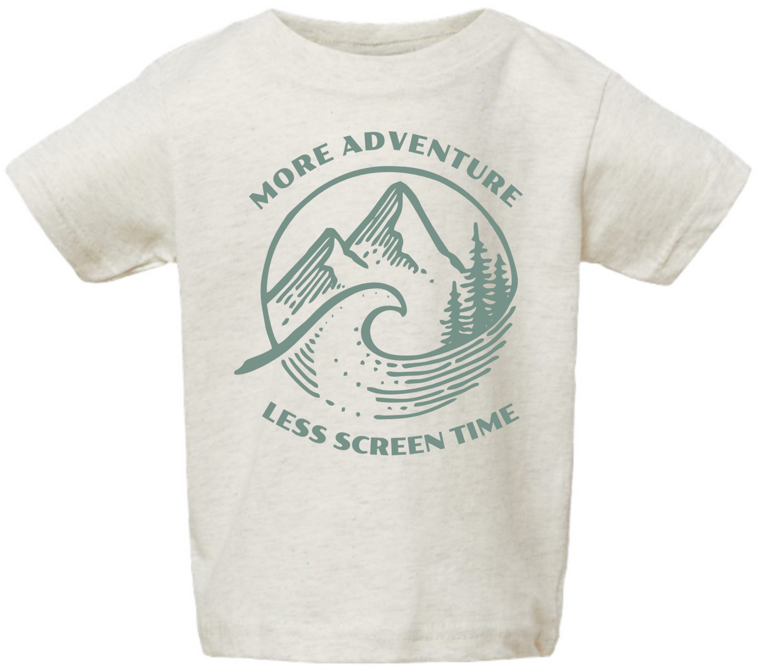 MORE adventure LESS screentime Tee, White, Infant