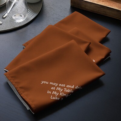 Cloth Napkin Set - brown