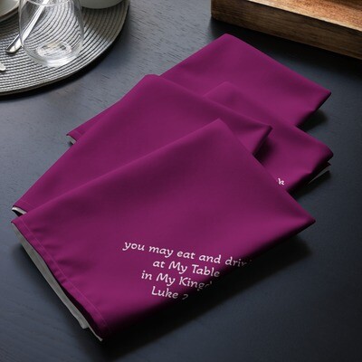 Cloth Napkin Set - purple