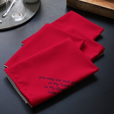 Cloth Napkin Set - red