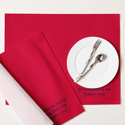 Placemat Set - red