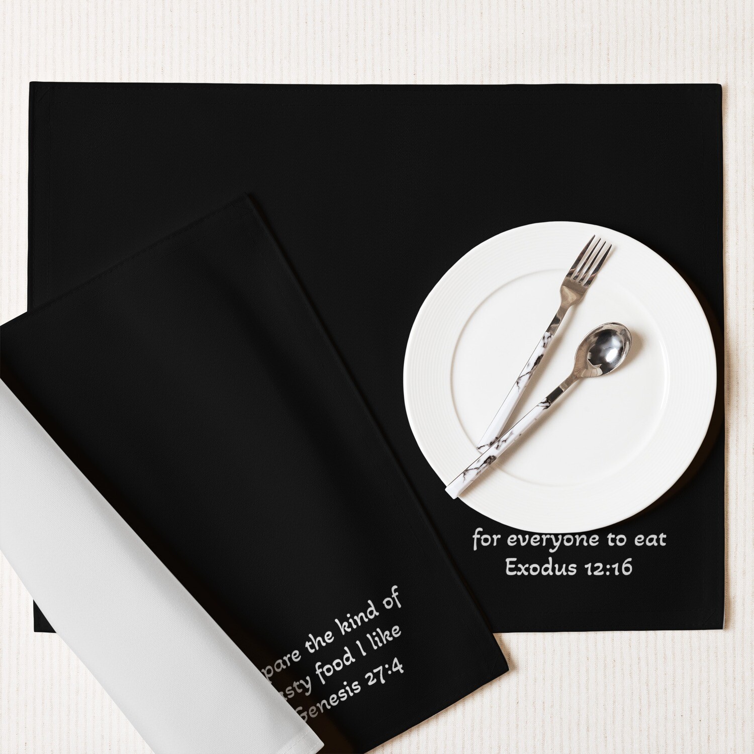 Placemat Set - black