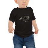 cobra viper den nest scripture infant baby tee shirt black