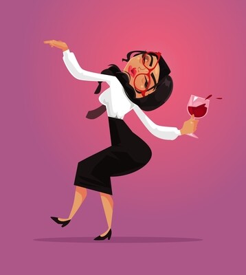 wine girl woman dance dancing happy cute fun funny