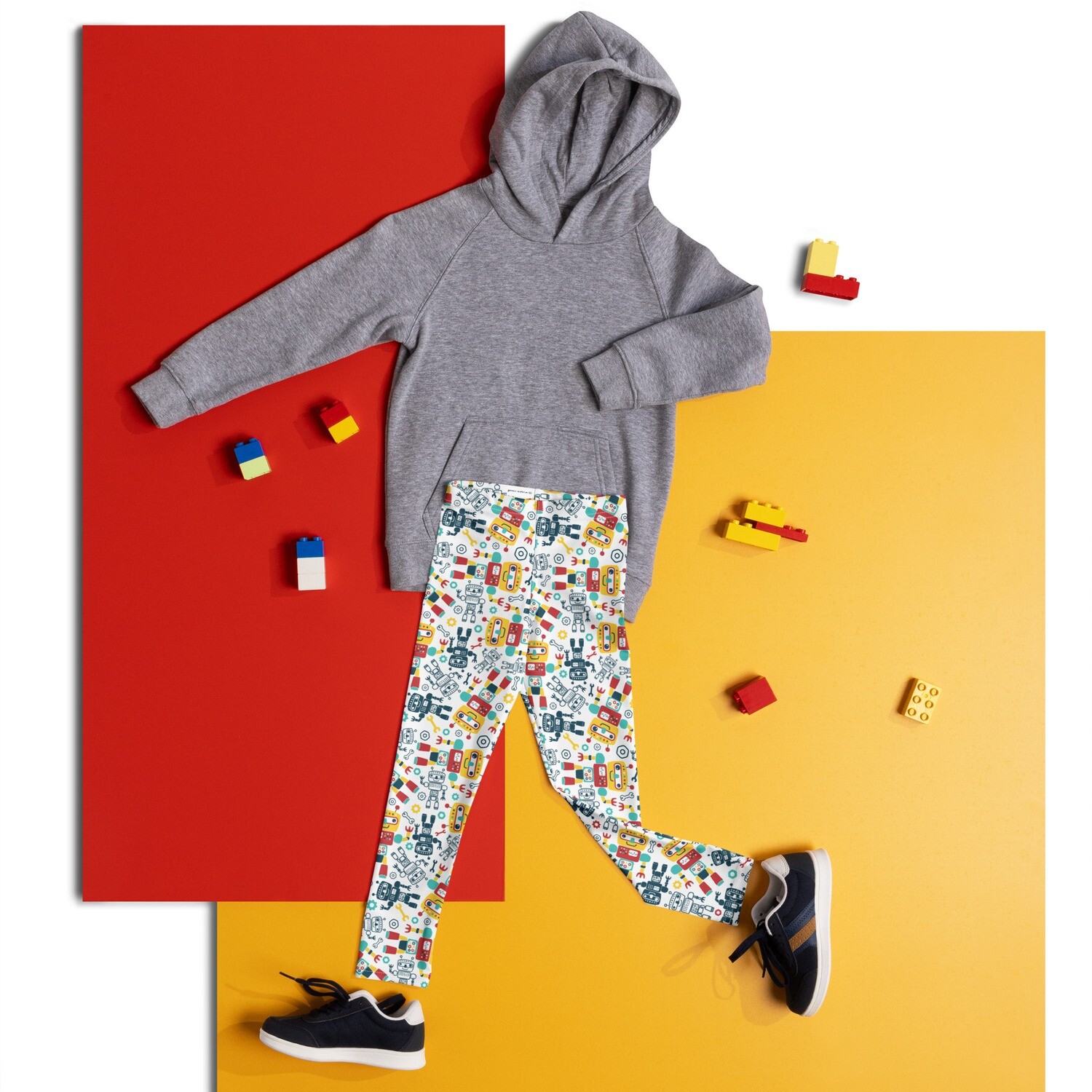 TODDLER~KID leggings - robot